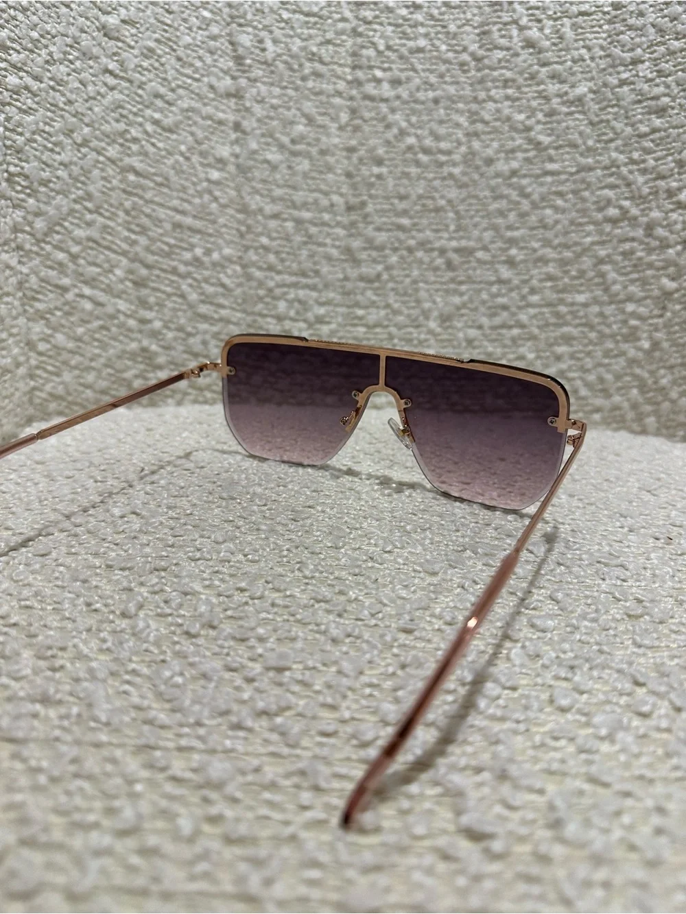 Women’s Shield Sunglasses - Purple Gradient Lens